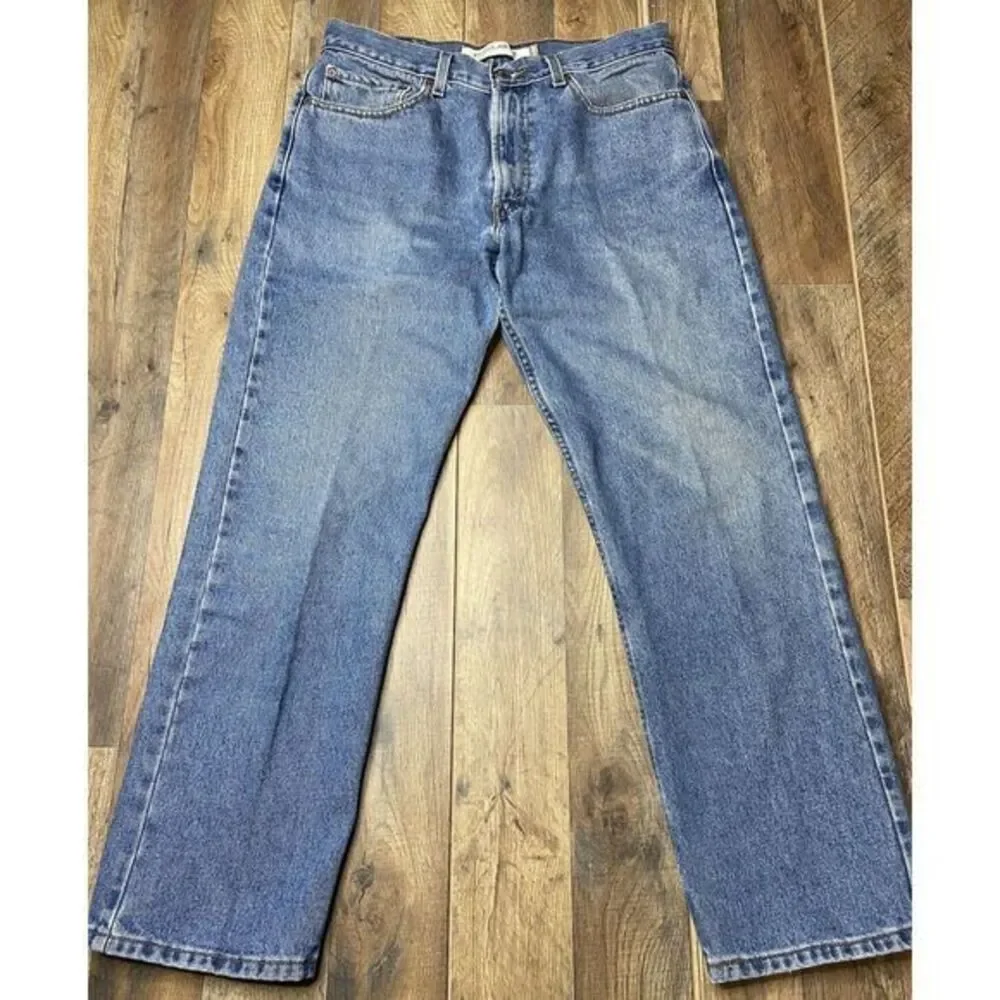 Vintage Levi 505 Jeans Mens 33X30 Blue 2004 Straight 100% Cotton Denim Red Tab